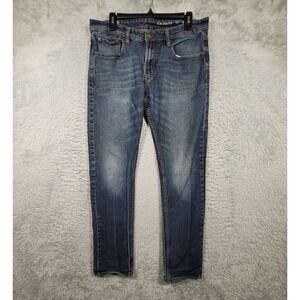 MBX Slim Stretch Jeans Mens 34x32 Blue Medium Wash Denim 5-Pocket Streetwear